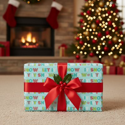 Shimmering Christmas Assorted Wrapping Paper Set (86.5 Sq Ft) - 4 Rolls