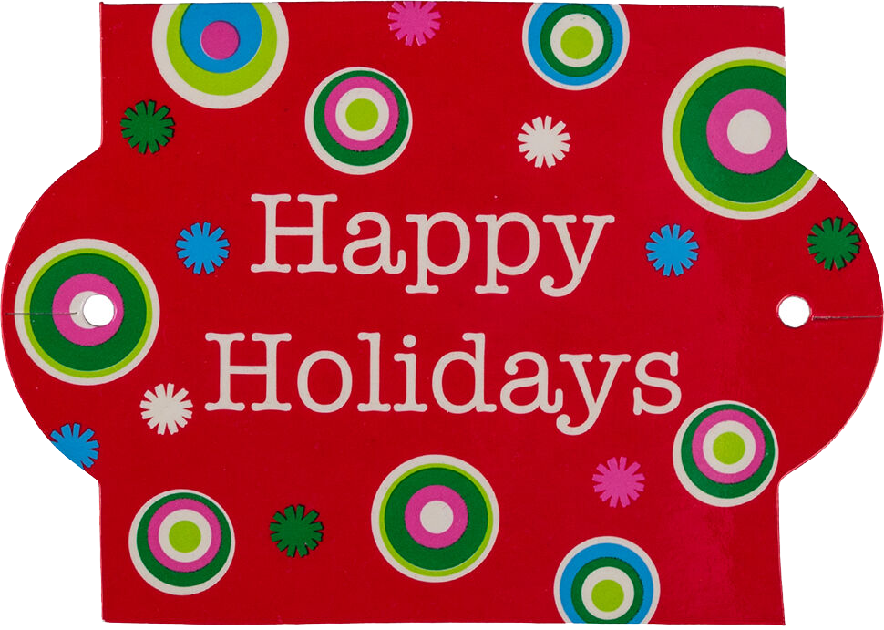 Assorted Christmas Gift Tags (3 x 3) - 4 Pack
