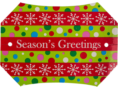 Assorted Christmas Gift Tags (3 x 3) - 4 Pack