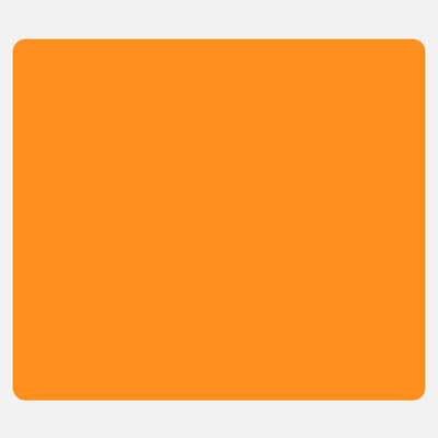 Neon Orange 3 1/2 x 4 Inch Roll of Rectangle Labels - Bright Adhesive