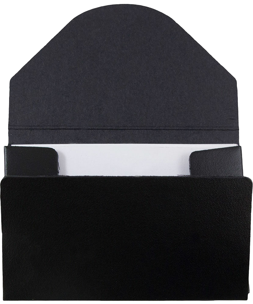 Matte Black Chipboard Business Card Case - 20 Card Capacity
