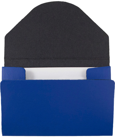 Matte Blue Chipboard Business Card Case - 20 Card Capacity