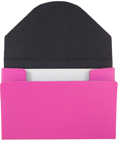 Matte Fuchsia Chipboard Business Card Case - 20 Card Capacity