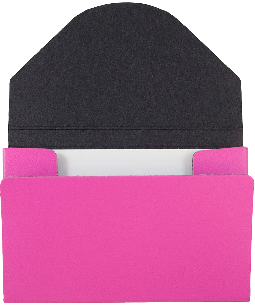 Matte Fuchsia Chipboard Business Card Case - 20 Card Capacity