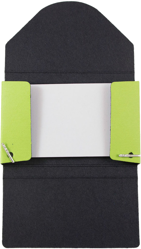 Matte Lime Green Chipboard Business Card Case - 20 Card Capacity