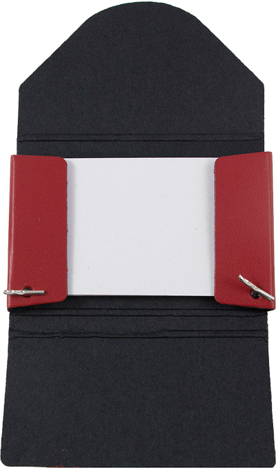 Matte Red Chipboard Business Card Case - 20 Card Capacity