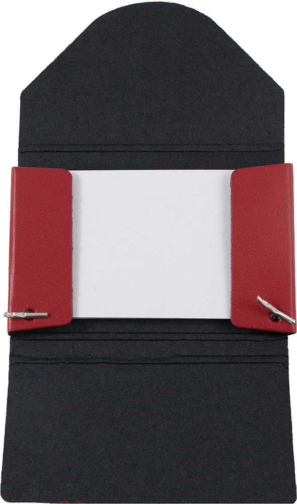 Matte Red Chipboard Business Card Case - 20 Card Capacity