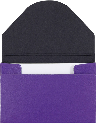Matte Purple Chipboard Business Card Case - 20 Card Capacity