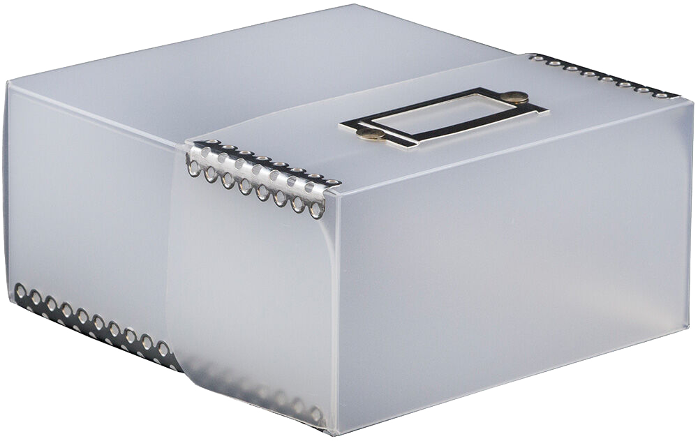 Clear Frosted CD Case with Metal Edge (5 x 5 1/2 x 2 1/2)