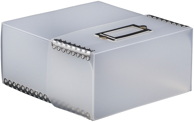 Clear Frosted CD Case with Metal Edge (5 x 5 1/2 x 2 1/2)