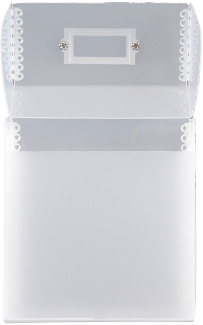 Clear Frosted CD Case with Metal Edge (5 x 5 1/2 x 2 1/2)