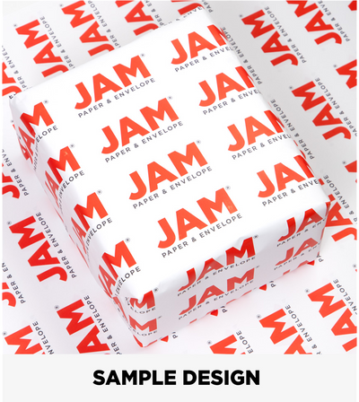 Custom Print Wrapping Paper Sheets 20" x 28" White Matte - 5 Pack
