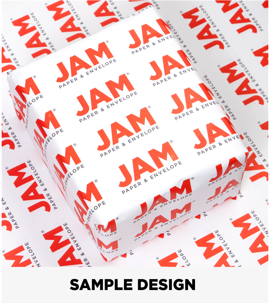 Custom Print Wrapping Paper Sheets 20" x 28" White Matte - 5 Pack