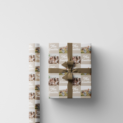 Custom Print Wrapping Paper 29 1/4" x 7' (17 Sq Ft) White Matte