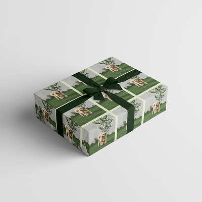 Custom Print Wrapping Paper 29 1/4" x 7' (17 Sq Ft) White Matte