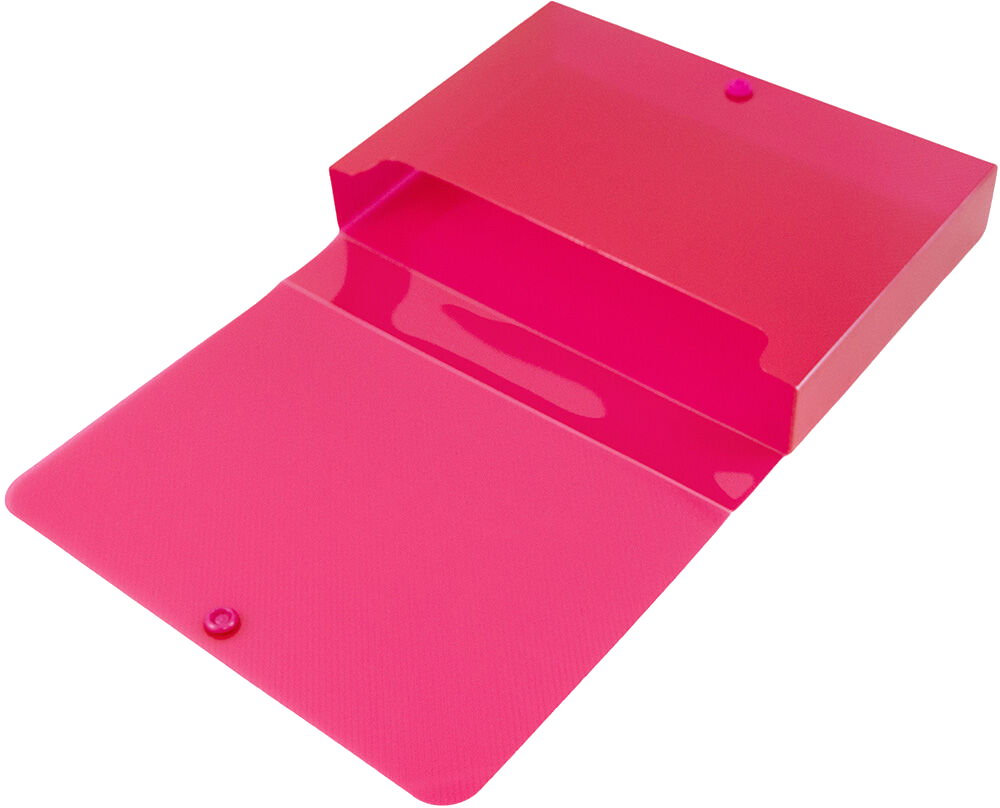 Red 8 3/8 x 5 3/4 x 1 3/8 Plastic Snap Case Portfolios