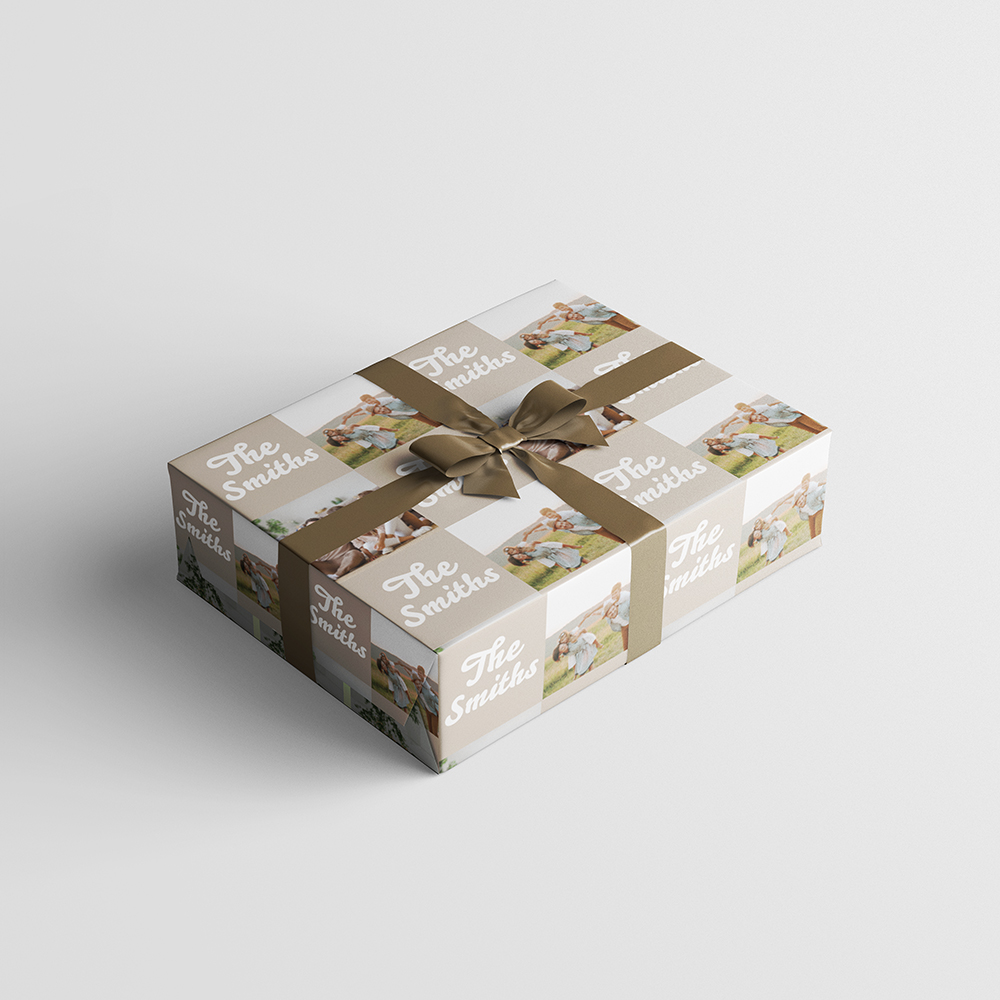 Custom Print Wrapping Paper 29 1/4" x 7' (17 Sq Ft) White Glossy