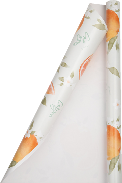 Custom Print Wrapping Paper 29 1/4" x 7' (17 Sq Ft) White Glossy