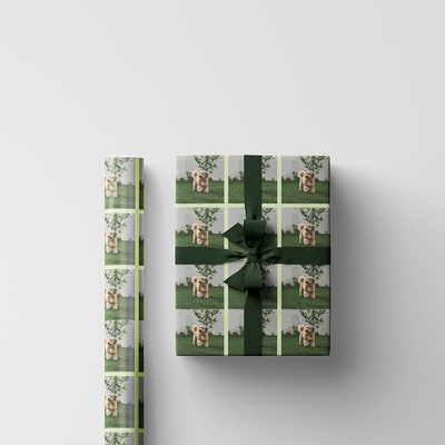 Custom Print Wrapping Paper 29 1/4" x 7' (17 Sq Ft) White Glossy