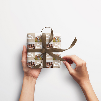 Custom Print Wrapping Paper 29 1/4" x 17 3/4' (43 Sq Ft) White Glossy