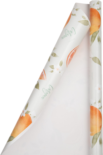 Custom Print Wrapping Paper 29 1/4" x 17 3/4' (43 Sq Ft) White Glossy