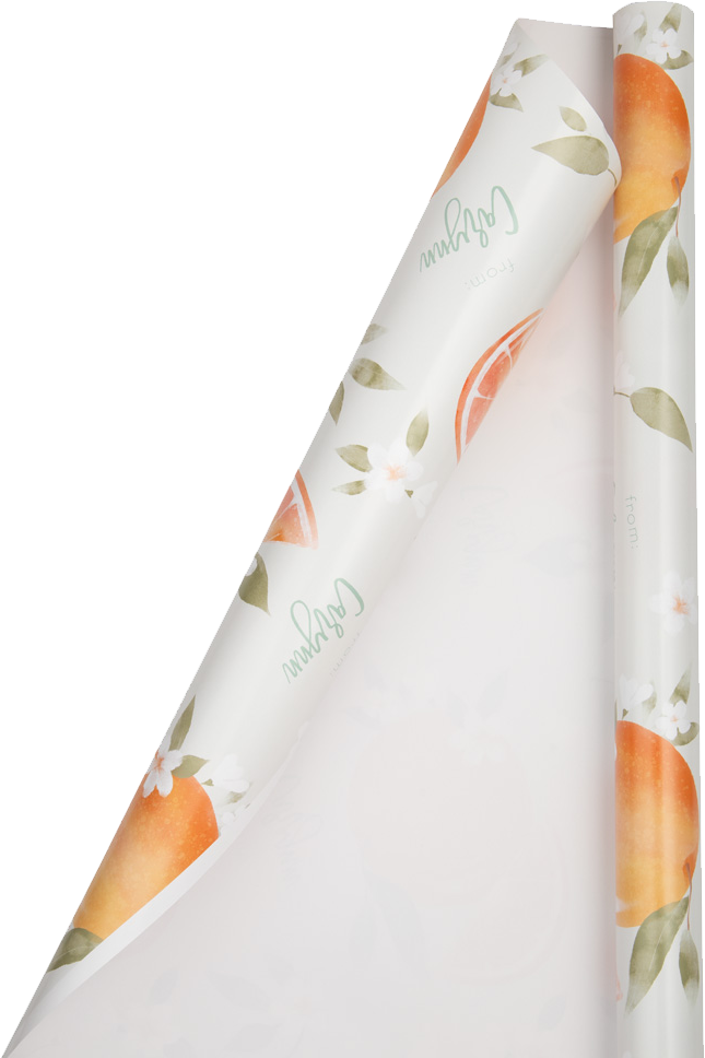 Custom Print Wrapping Paper 29 1/4" x 17 3/4' (43 Sq Ft) White Glossy
