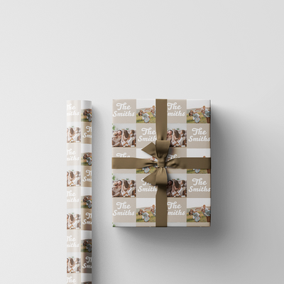 Custom Print Wrapping Paper 29 1/4" x 17 3/4' (43 Sq Ft) White Glossy