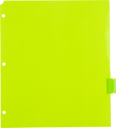 Assorted Plastic 8 Tab Binder Index Dividers