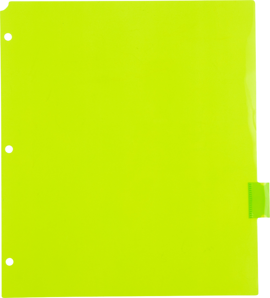 Assorted Plastic 8 Tab Binder Index Dividers