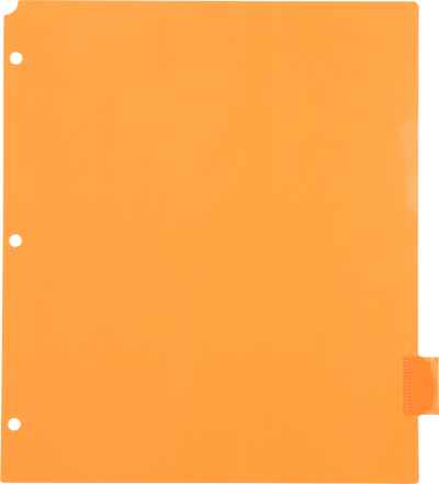Assorted Plastic 8 Tab Binder Index Dividers