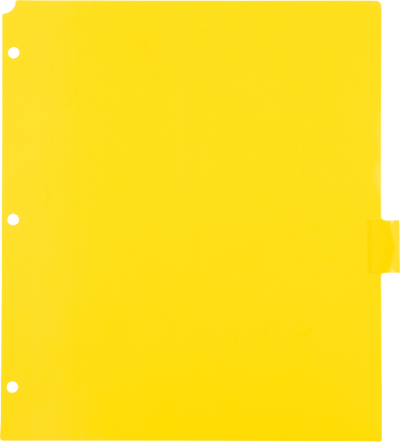 Assorted Plastic 8 Tab Binder Index Dividers