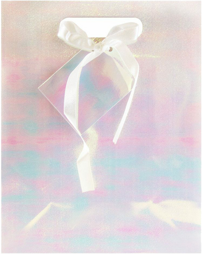 White Large Holographic Gift Bags (10 x 13 x 5)