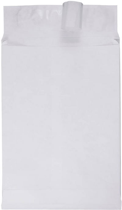 White 14lb 9 x 12 x 1 Open End Envelopes with Peel & Seal