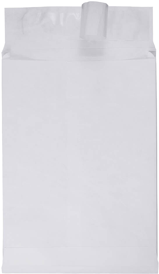 White 14lb 9 x 12 x 1 Open End Envelopes with Peel & Seal
