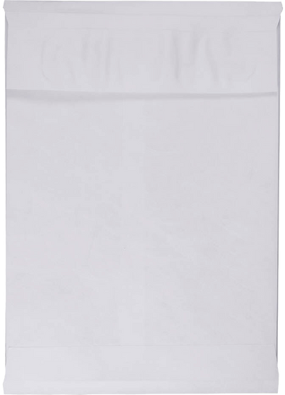 White 14lb 9 x 12 x 1 Open End Envelopes with Peel & Seal