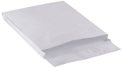 White 14lb 9 x 12 x 1 Open End Envelopes with Peel & Seal