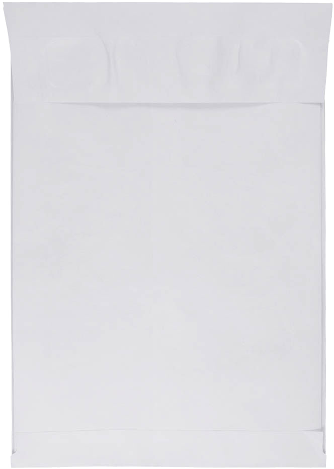 White 14lb 10 x 13 x 2 Open End Envelopes with Peel & Seal