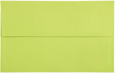 Wasabi Lime Green 32lb A10 Invitation Envelopes (6 x 9 1/2)