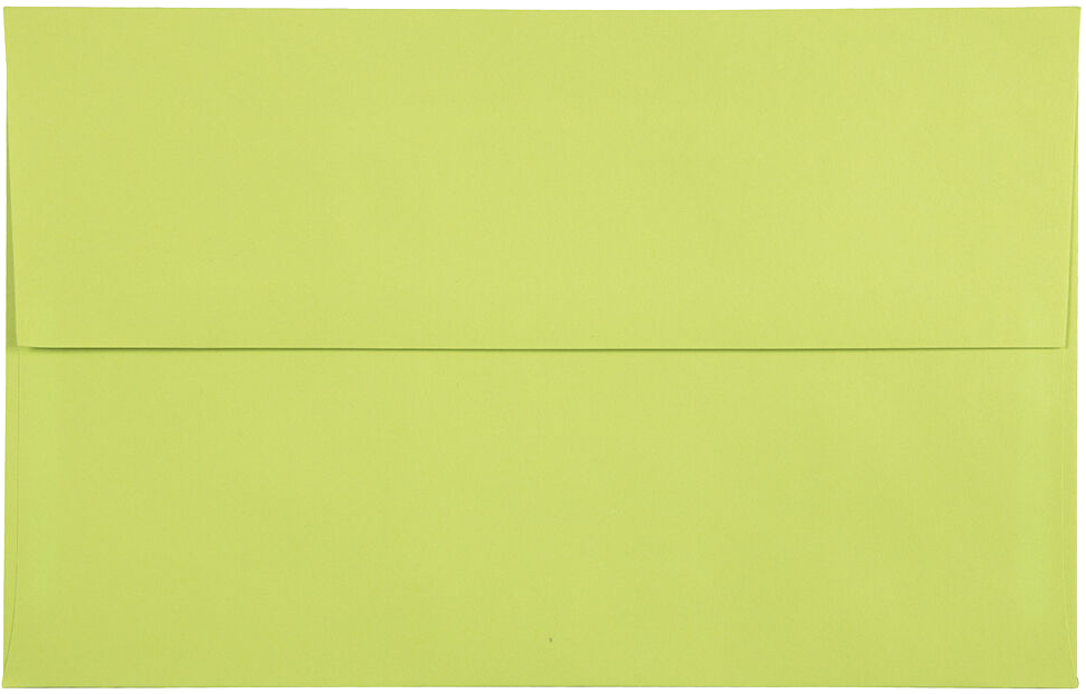 Wasabi Lime Green 32lb A10 Invitation Envelopes (6 x 9 1/2)