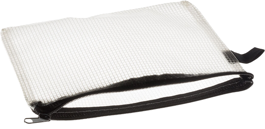 Clear X-Small Mesh Pouch (5 3/8 x 7 3/8)