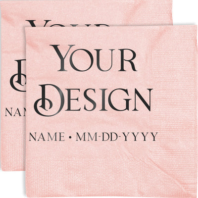 Blush Pink 5 x 5 Beverage Napkins