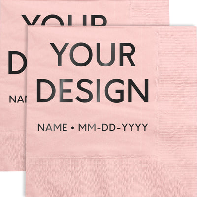 Blush Pink 6 1/2 x 6 1/2 Lunch Napkins