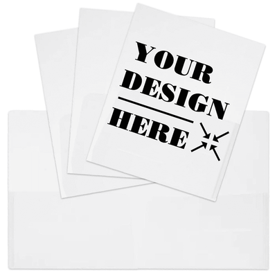 Clear 9 x 12 Plastic Regular Weight Folders