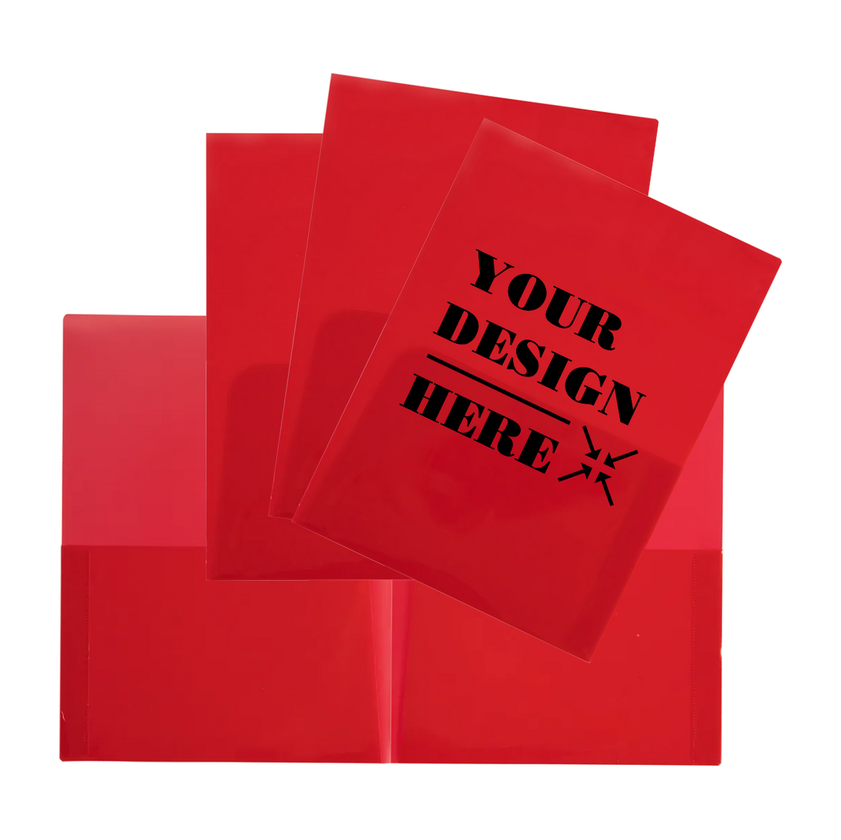 Pink 9 x 12 Plastic Regular Weight Folders
