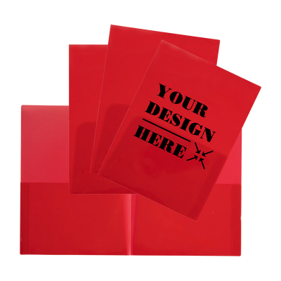Pink 9 x 12 Plastic Regular Weight Folders