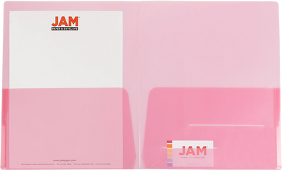 Pink 9 x 12 Plastic Regular Weight Folders