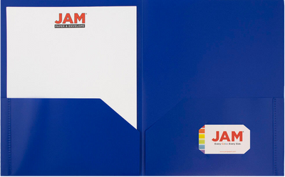 Blue 9 x 12 Plastic Pop Folders