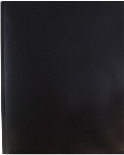 Black 9 x 12 Plastic Pop Folders with Clasp