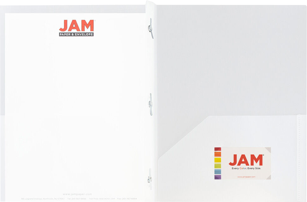 Clear 9 x 12 Plastic Pop Folders with Clasp