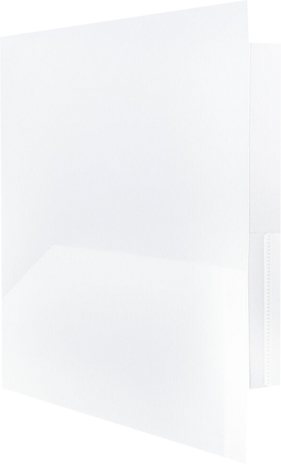 Clear 9 x 12 Plastic Pop Folders with Clasp
